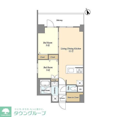 ドゥーエ南砂町の物件間取画像